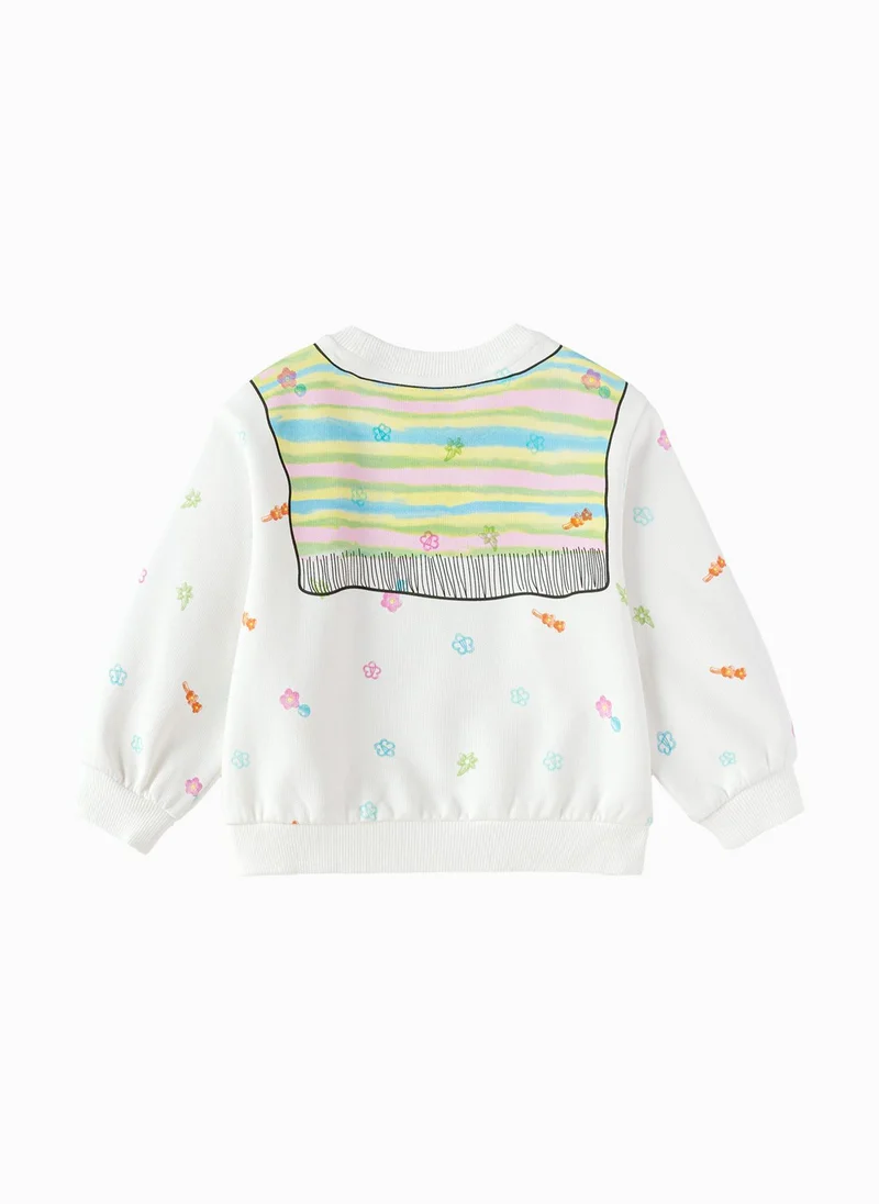 Balabala White Toddler Girls Round neck sweatshirt for Women | Best Price UAE